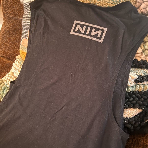 NIN Black Muscle Tank Top - Picture 3 of 6